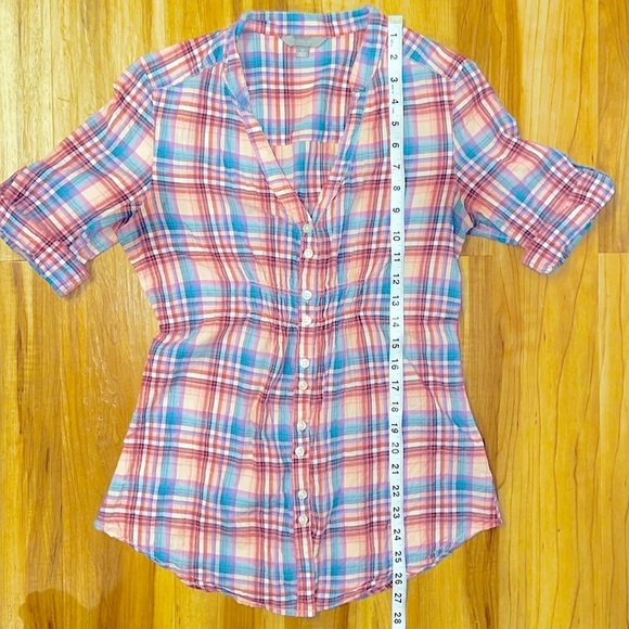 Rubbish plaid button down size M - Picture 13 of 13